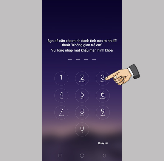 Thoát chế độ trẻ em
